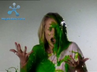 Girl slimed