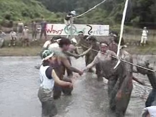 Japanese Mud volleyball