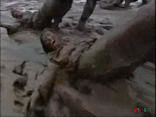 Blue Peter mud scene