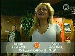 Three girls get wet on a TV show