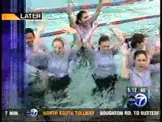 Chicago TV news - Nurses pool dunk