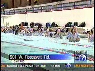 Chicago TV news - Nurses pool dunk