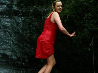 Wetmar at a Welsh waterfall