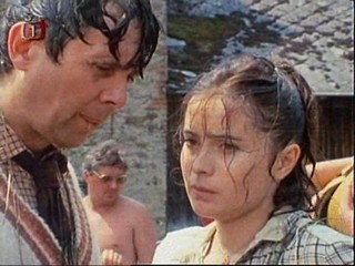 Early 80's  movie with sinking canoe